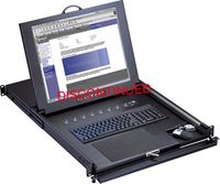 1U 15Inch Rack Mount Monitor Keyboard Drawer w/ detachable mini mouse