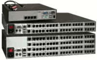 Xtensys Switch 4x8 - 1 Local PS2 User, VGA, 4 Remote Users, 8 CPUs