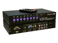 Smart-AVI 6-Port HDMI Switcher Scaler and Converter (Composite video, YPbPr video, VGA, HDMI)