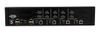 4-Port Dual Monitor 4K DisplayPort KVM Switch with USB 2.0 & Audio.