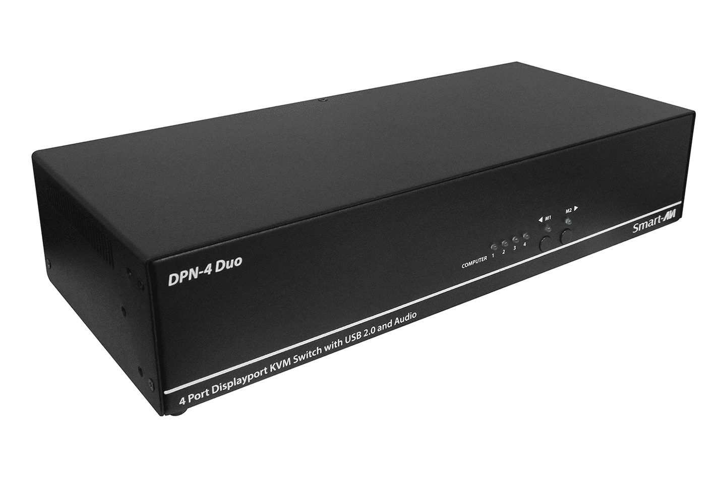 DPN4DUOS 4 Port 4K Dual Monitor DisplayPort 1.2 KVM Switch with USB Hub