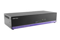 SmartAVI HDN-4 DUO - 4-Port, Dual-Head HDMI (4K/30Hz) Ultra-HD KVM switch w/ USB 2.0 and Audio