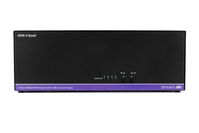SmartAVI HDN-4Quad - 4 Port Quad Monitor 4K HDMI KVM w/ 2x USB Peripheral Hub, RS-232 & Audio