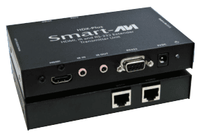 HDMI, IR and RS-232 Extender Over Two CAT5 UTP Cables