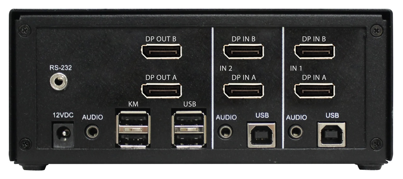 SmartAVI SM-EDPN-2D-S Rear Ports