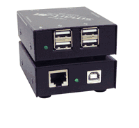 4-Port USB 2.0 Extender Over Cat5e/6 up to 150 ft