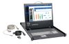 1U Rack-Mount Console with 19" LCD, DVI or VGA, TAA Compliant