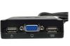 2-Port USB/VGA Cable KVM Switch with Cables and USB Peripheral Sharing