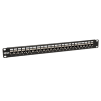 24-Port 1U STP Shielded Cat6 /Cat5 Patch Panel - RJ45 Ethernet 