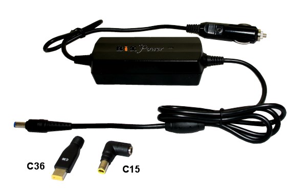 cigarette charger for laptop IBM Lenovo Laptop Notebook Car Charger DC Power Adapter with 2  Interchangeable Connectors