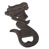 Midwest mermaid shell cast iron bottle opener