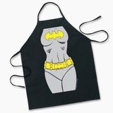 Super hero batgirl black apron 