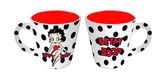 Betty Boop 12 ounce mug black and white polka dot design