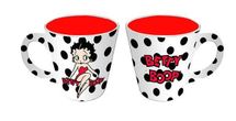Betty Boop 12 ounce mug black and white polka dot design