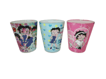 Betty Boop Attitude set of 3 shot glasses