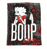 Betty Boop Red Roses Love Throw blanket