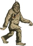 Bigfoot leg swing battery operated wall clock