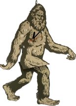 Bigfoot leg swing battery operated wall clock