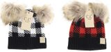 C.C.Beanie hat baby or newborn buffalo faux Pom Pom 