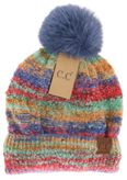 C.C.Beanie hat space dye Pom Pom 