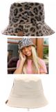 C.C.Beanie rain hat reversible animal print to beige