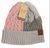 C.C.Beanie tri-color cuff hat taupe, rose, black