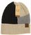 C.C.Beanie tri-color cuff hat taupe, rose, black