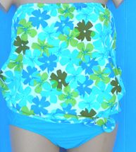 Ceeb two piece blouson bandeau plus size 24W