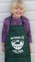 Children's Mommy's helper  green apron
