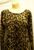 Christine Alexander Sweater gold & aurora borealis leopard size XXL