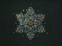 Sold Christine Alexander short sleeve shirt multi-colored snowflake black Size small only