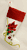 Christmas stocking one red cardinal on white 19" by Season's Design