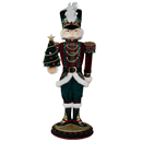 Katherine's Collection Christmas Nutcracker & tree Timeless Tidings 18.25"
