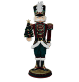 Katherine's Collection Christmas Nutcracker & tree Timeless Tidings 18.25"