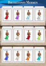 December Diamonds Birthday merman ornament SET 12  2025 preorder