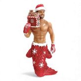 December Diamonds Gingerbread Santa merman ornament March 2026