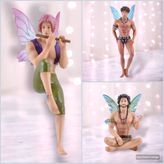 December Diamonds fairy  ornament set of 3 Gideon, Woodwind and Astor