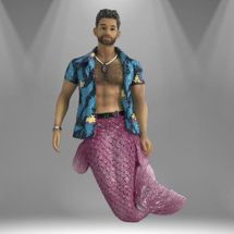 December Diamonds merman Beach Bim Bo ornament 2021