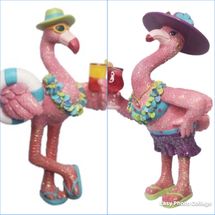 December Diamonds Roman or Holiday flamingo Christmas ornaments