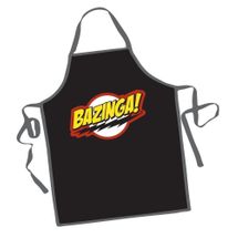 Big bang theory sheldon's Bazinga  black apron