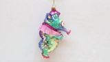 December Diamonds Glass seahorse in red heels holiday ornament