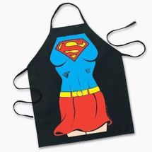 Supergirl super hero black apron 