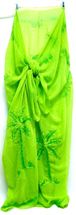 green pareo sarong palm tree swimwear cover-up