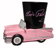 Sold Elvis Presley shot glass pink Cadillac