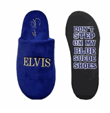 Elvis Presley Blue sued shoes soft slippers house shoes