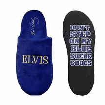 Elvis Presley Blue sued shoes soft slippers house shoes