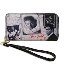 Elvis Presley Frame with letters zip wallet wristlet