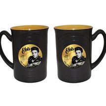 Elvis Presley Gold Record embossed 14 oz coffee mug
