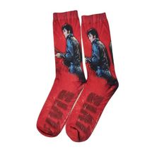 Elvis Presley red 68 comeback special socks