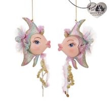 Goodwill Kissing fish ornament treasure angel fish preorder set of 2